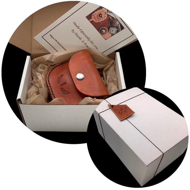 Gift box that your leather will arrive in.