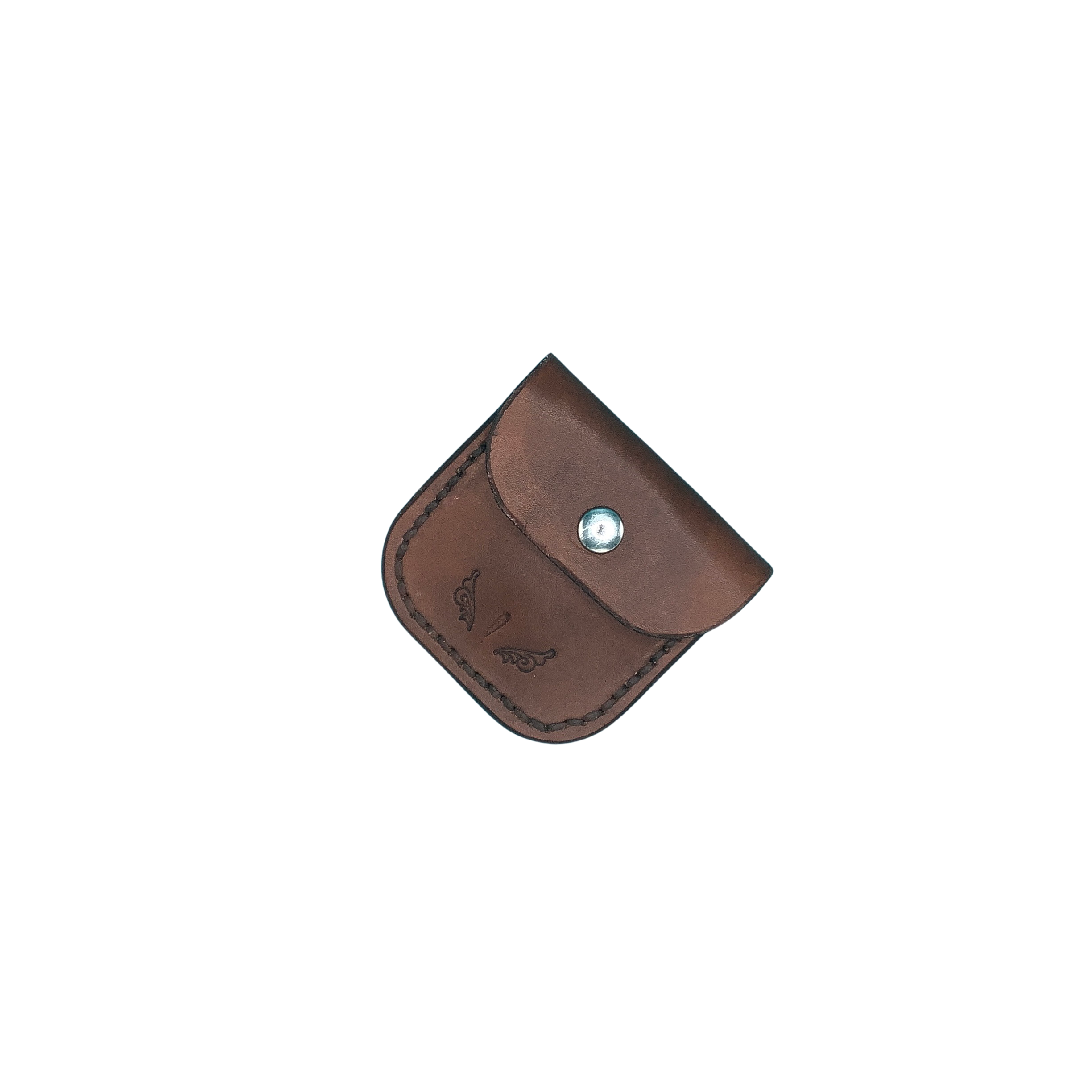 Saddle Folding Hoof Pick with Hoof Pick Holder | Medium Brown