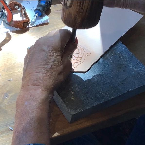 Hank tooling leather.