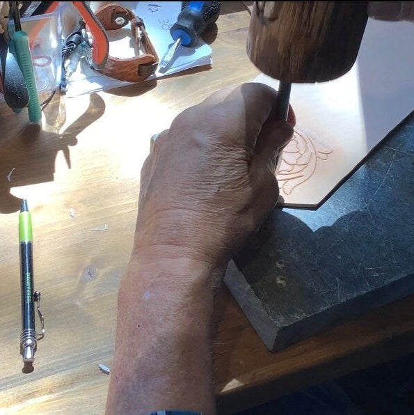 Hank tooling leather.