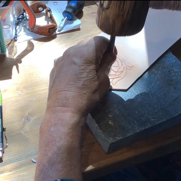 Hank tooling leather.