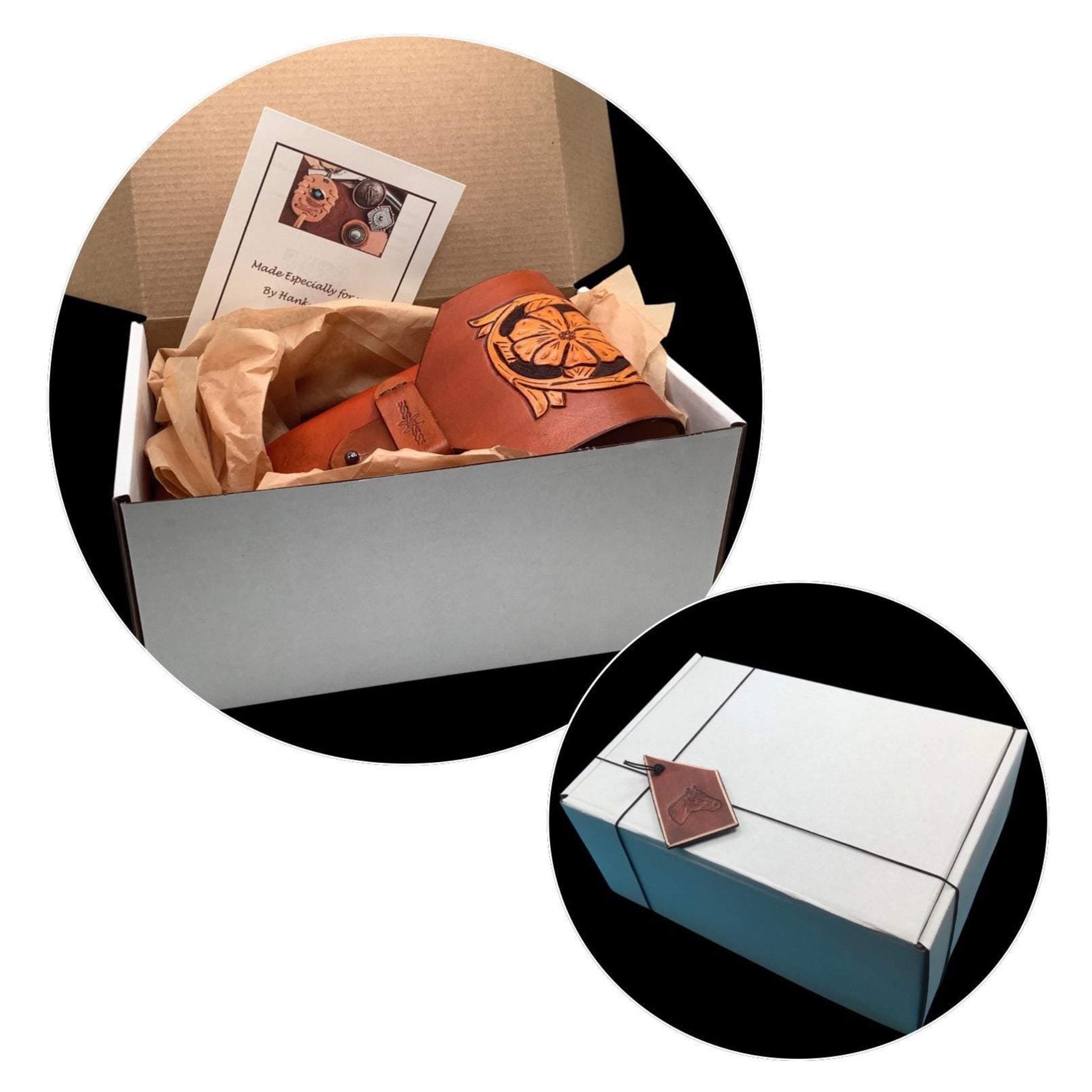 A gift  box that your leather arrives in.