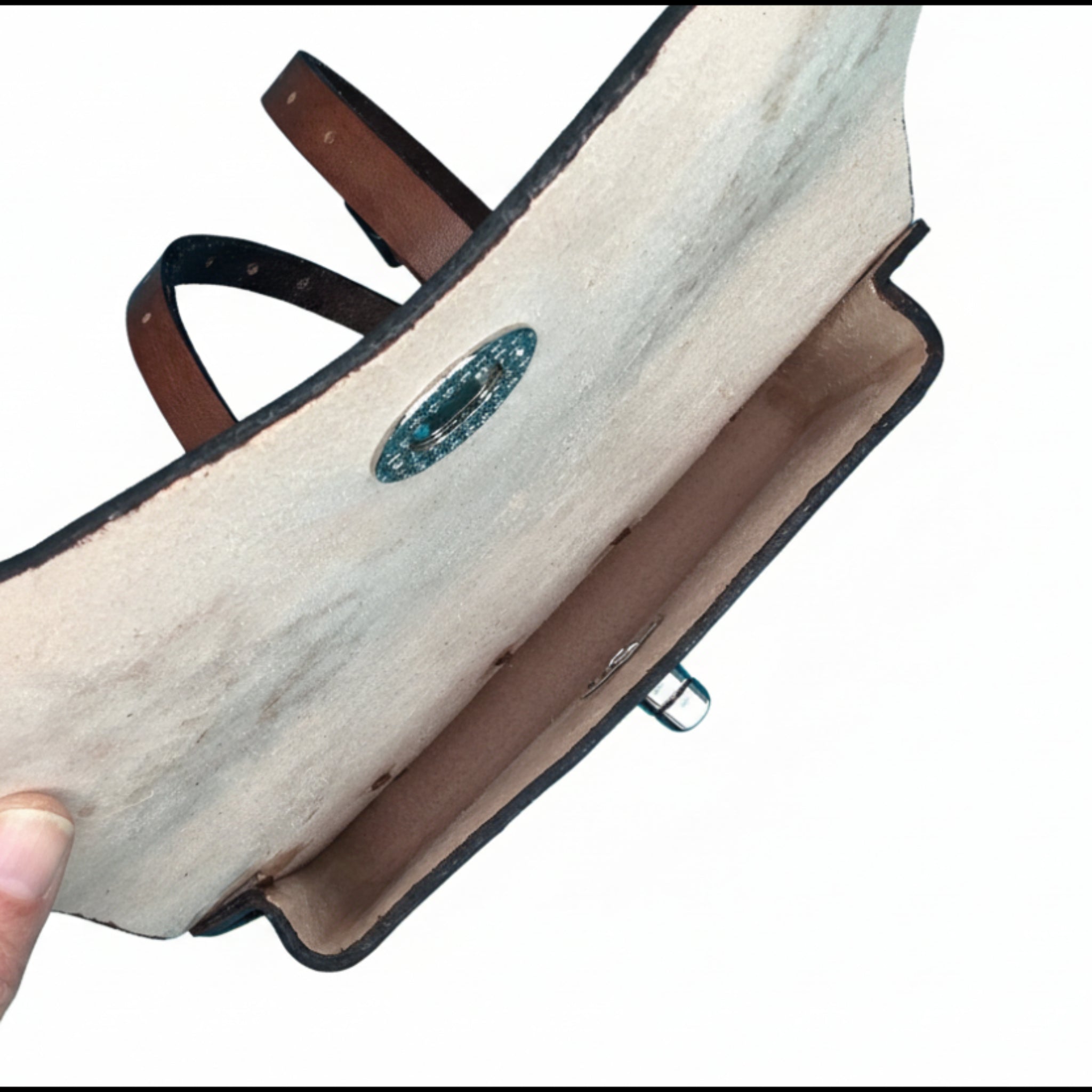Pommel Bag for Western Saddle - Hand Tooled Desert Rose